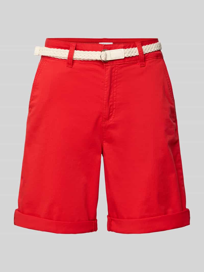 s.Oliver RED LABEL Regular fit korte chino met gevlochten riem
