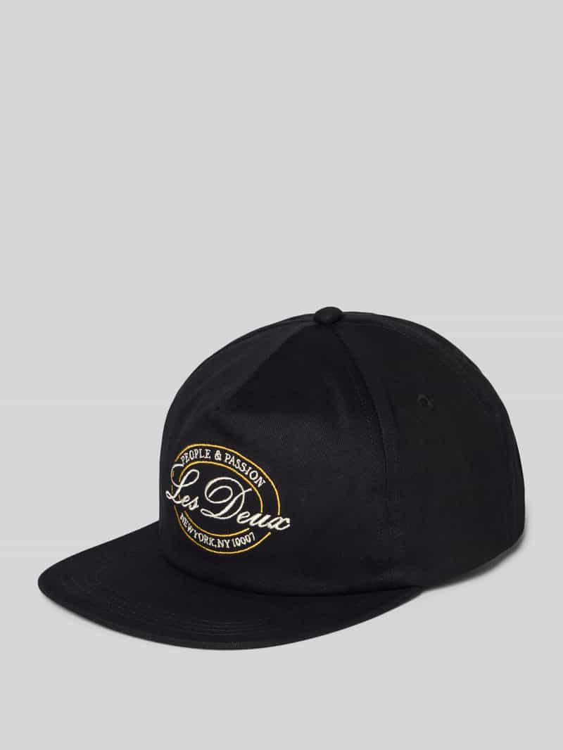 Les Deux Baseballpet met labelstitching model 'Glen'