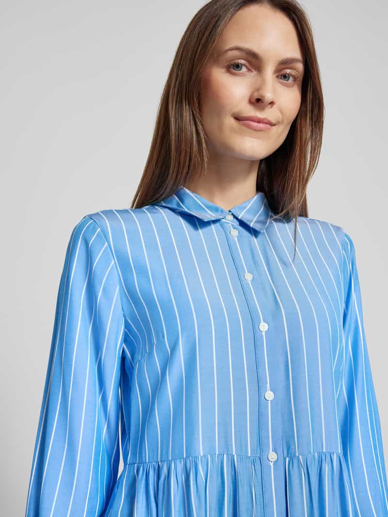 Tom Tailor Denim Uitlopende blousejurk met viscose