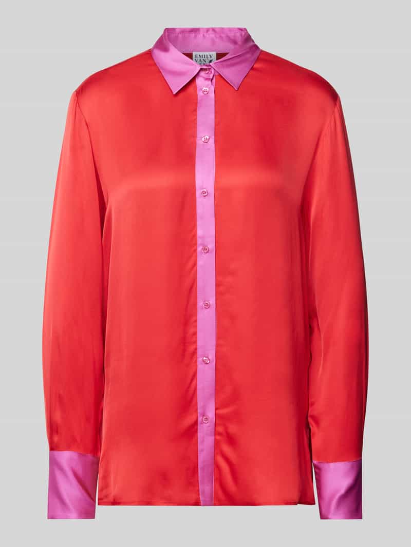 Emily Van den Bergh Regular fit blouse met doorknoopsluiting