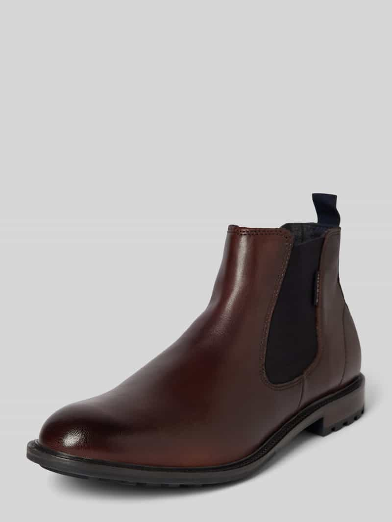 Bugatti Chelsea boots van leer met treklus, model 'Bonifacio'