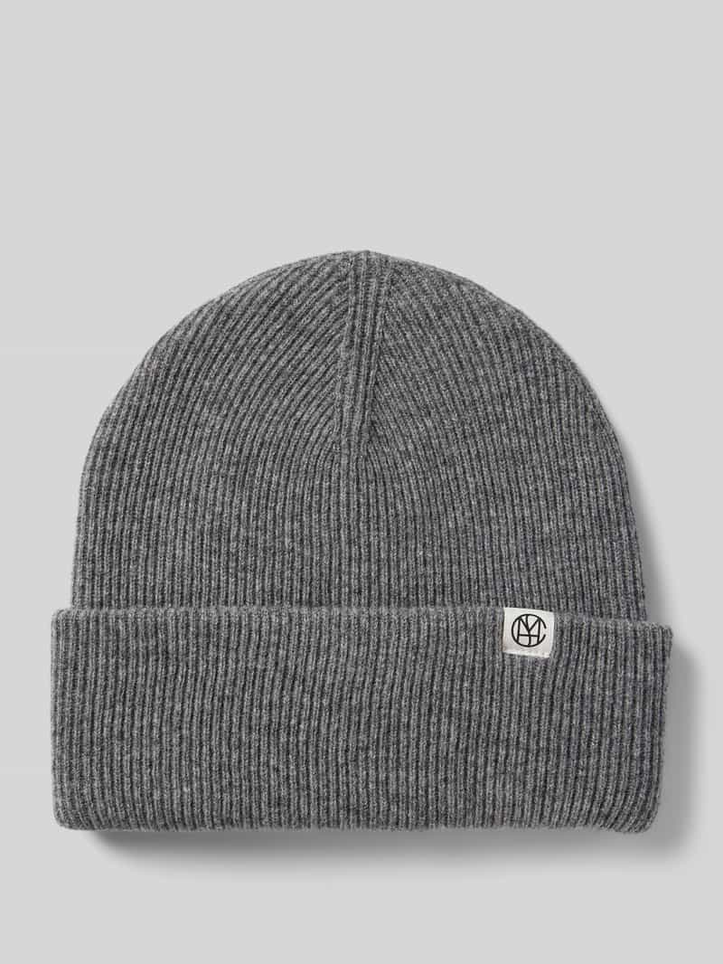 MSCH Copenhagen Beanie van wol met labelpatch