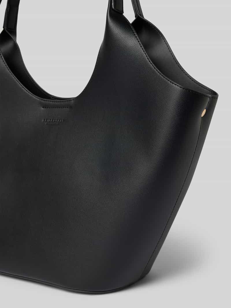 Seidenfelt Shopper in leerlook model 'Nelma Tulip'