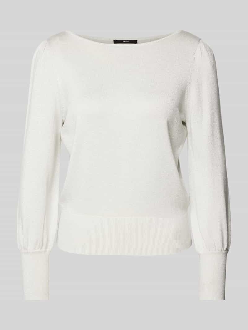 Zero Gebreide pullover met ribboorden