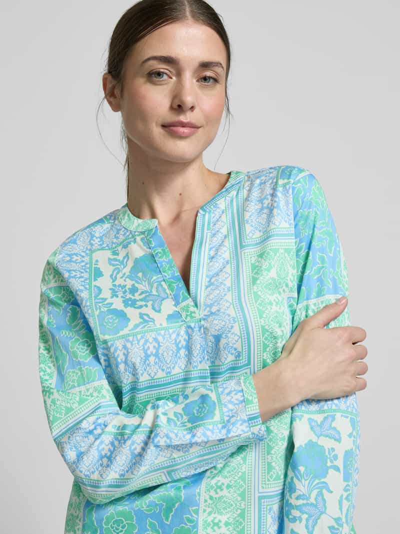 Smith and Soul Regular fit blouse met tuniekkraag