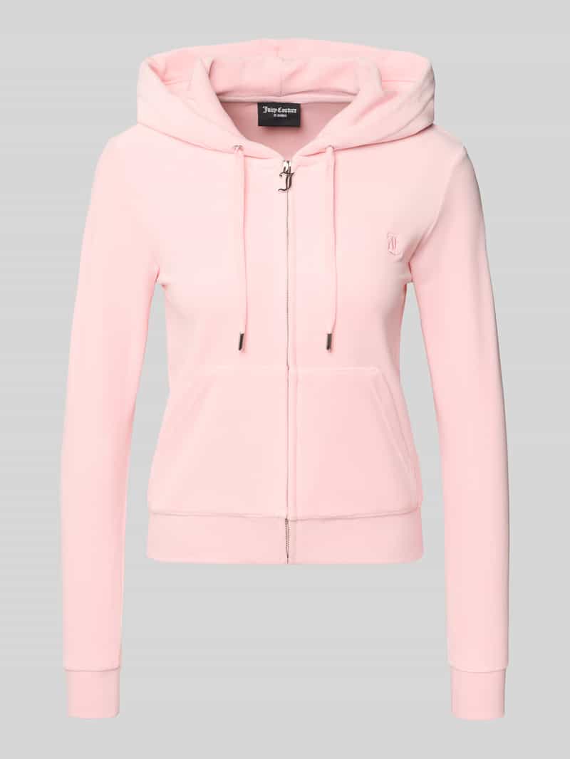 Juicy Couture Sweatjack met logostitching model 'ROBERTSON'