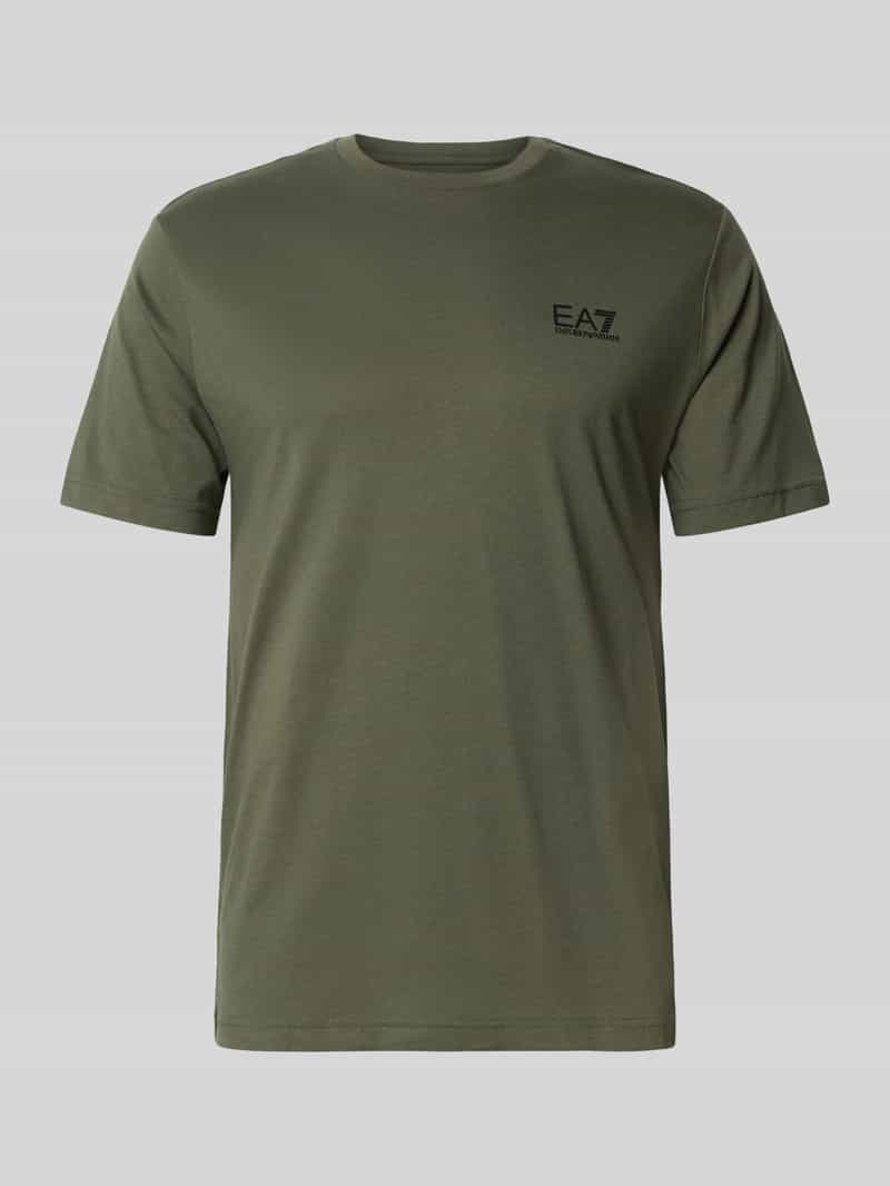 EA7 Emporio Armani T-shirt met labelprint