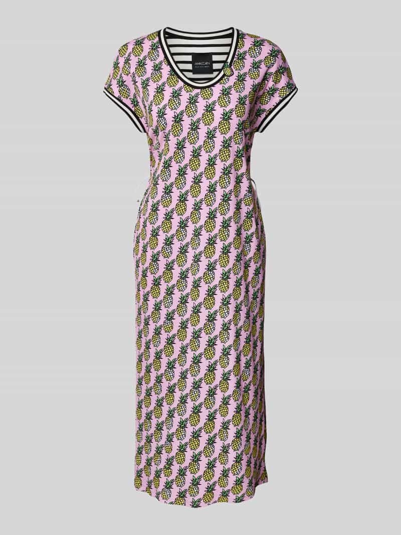 Marc Cain T-shirtjurk in riblook met ronde hals