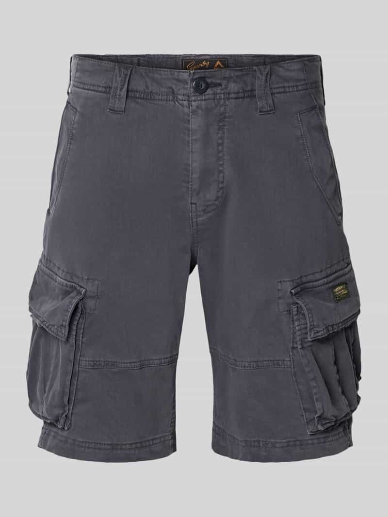 Superdry Korte cargobroek met labeldetail