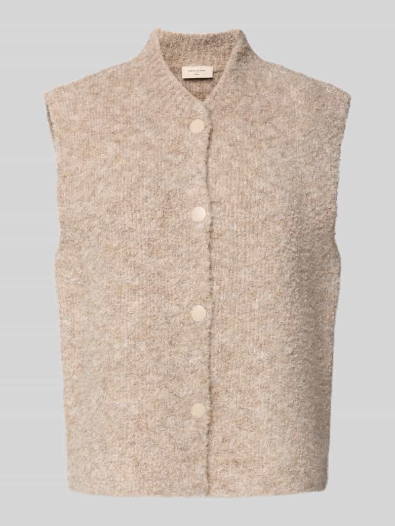 FREE QUENT Gilet in gebreide look