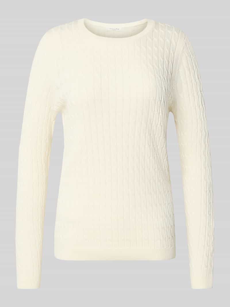 Christian Berg Woman Gebreide pullover met kabelpatroon