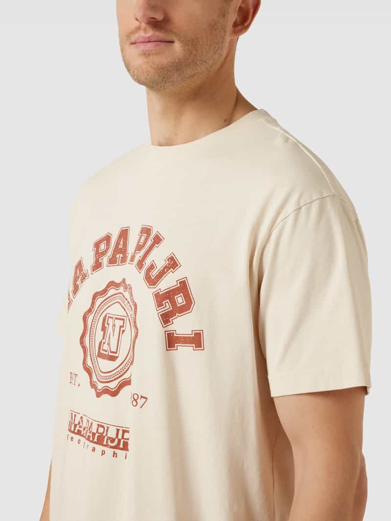 Napapijri T-shirt met motiefprint model 'QUITO'