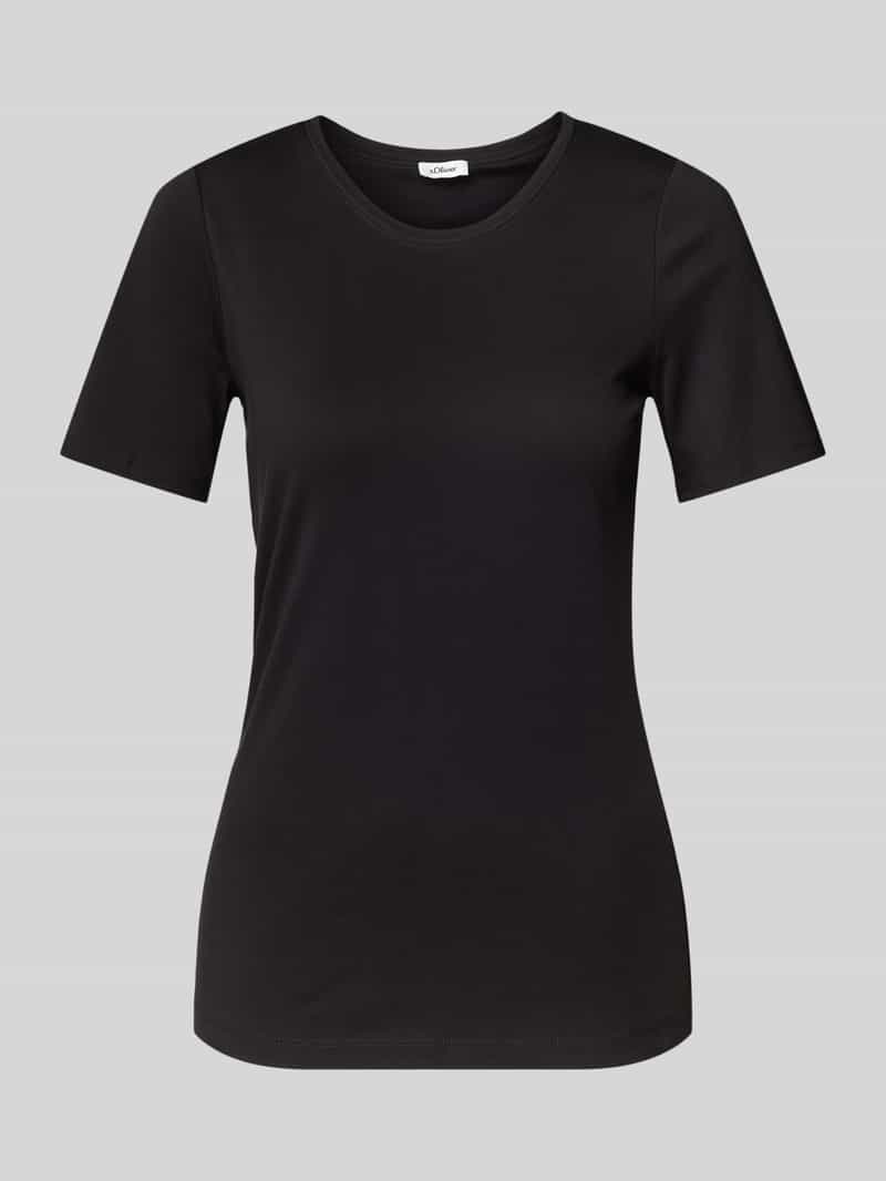 s.Oliver RED LABEL Slim fit T-shirt van puur katoen i interlock-jersey-kwaliteit