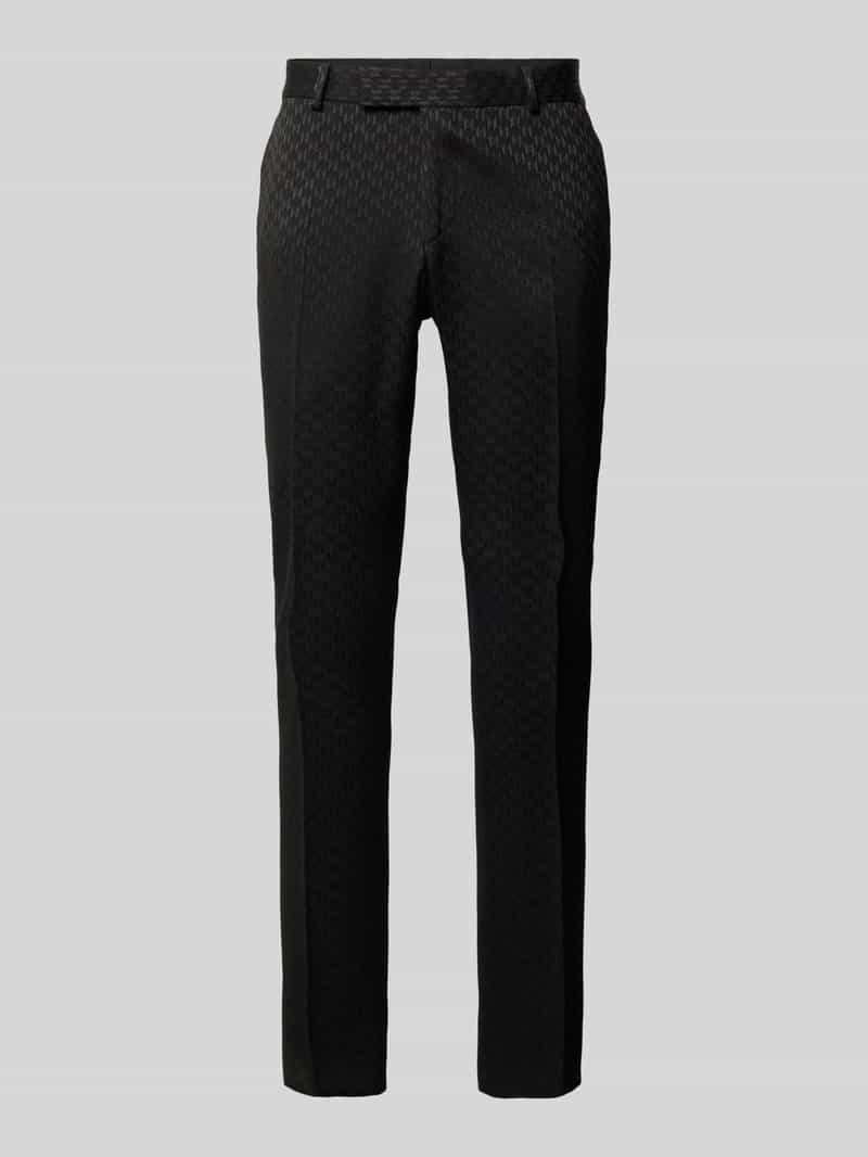 Karl Lagerfeld Slim fit pantalon met structuurmotief, model 'COSMOS'