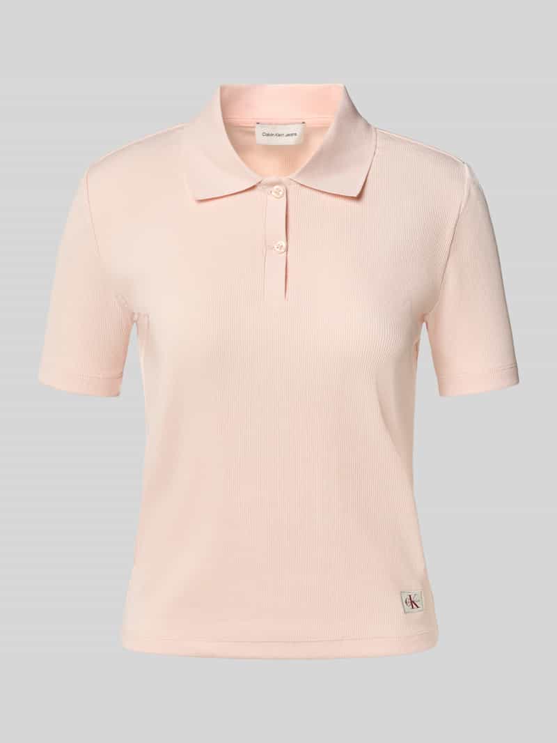 Calvin Klein Jeans Slim fit poloshirt met labeldetail