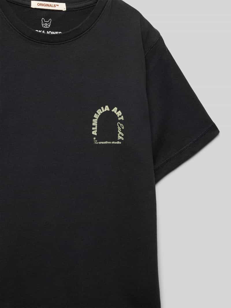 jack & jones T-shirt met labelprint model 'ALMERA'