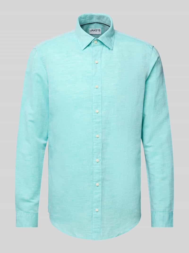 Jake*s Slim fit zakelijk overhemd met knoopsluiting
