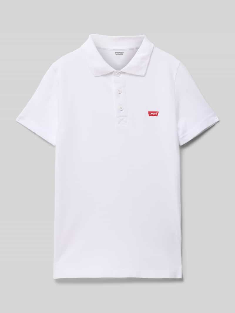 Levi s Kids Poloshirt met labelstitching model 'BATWING'