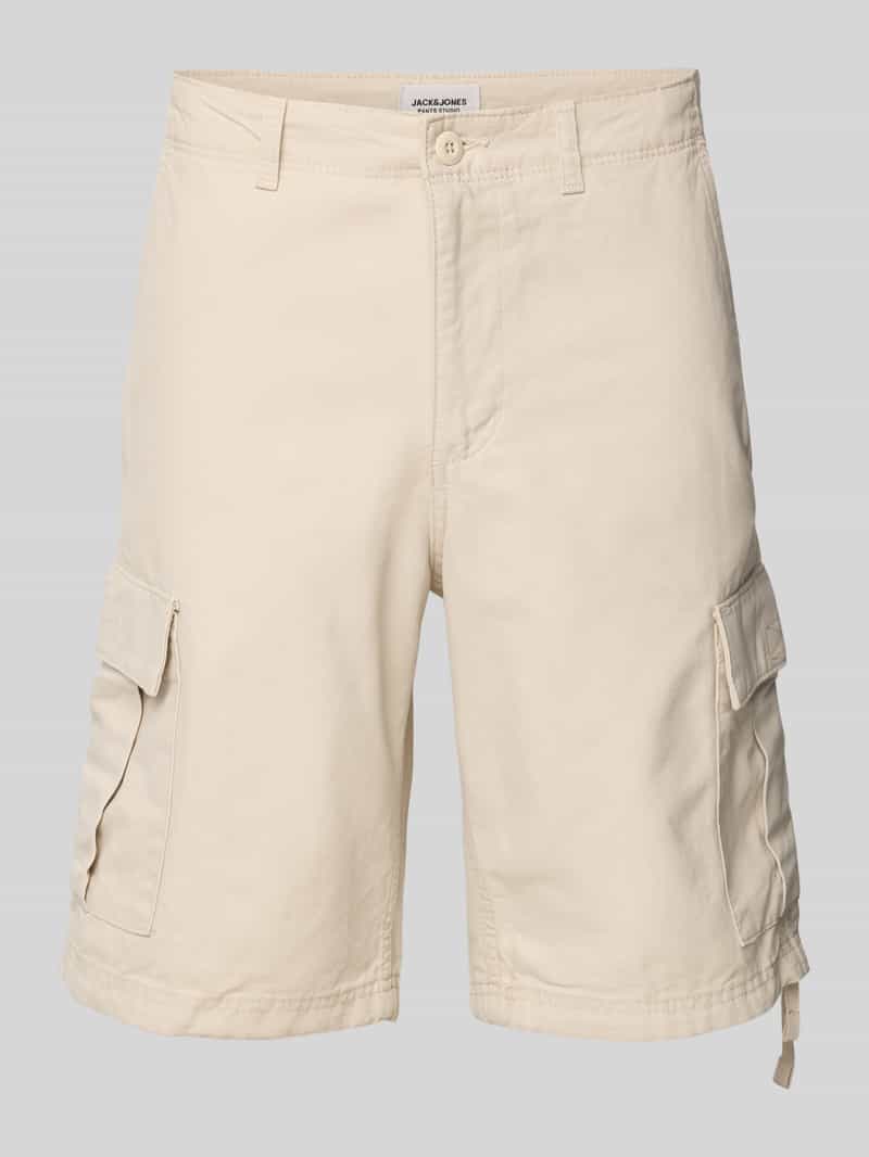 jack & jones Korte regular fit cargobroek met riemlussen model 'COLE BARKLEY'