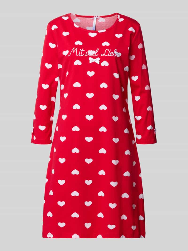 LOUIS & LOUISA Relaxed fit nachthemd met statementstitching