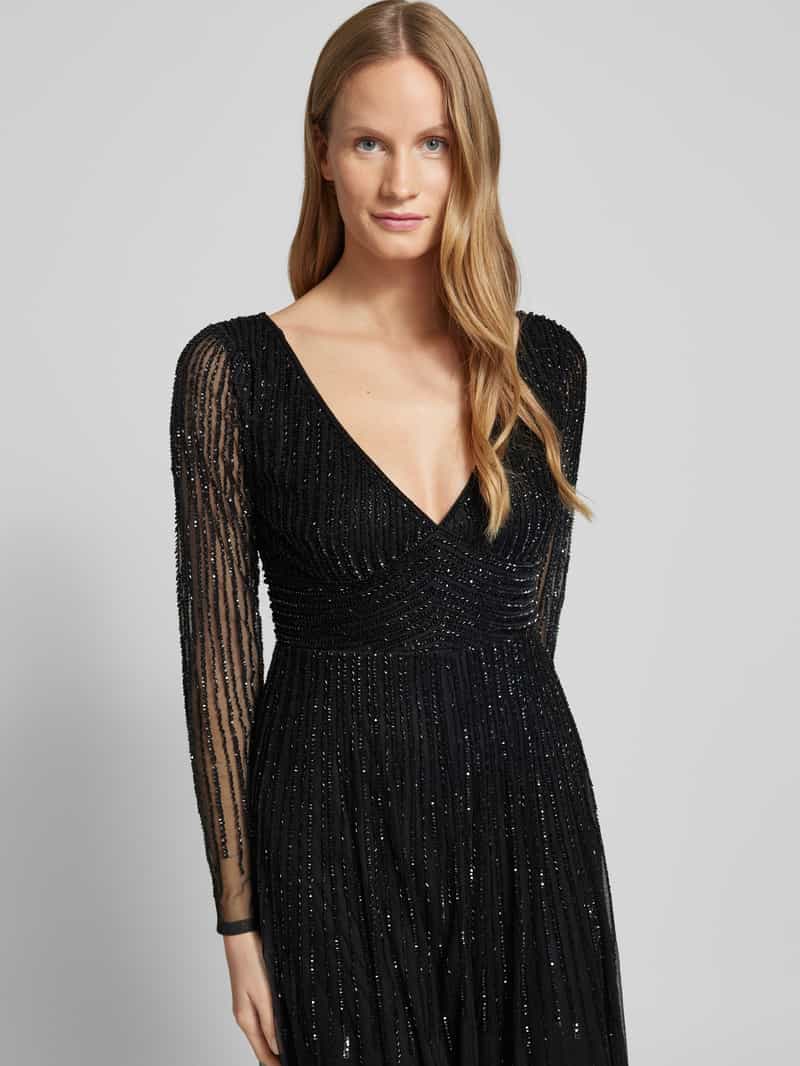 Lace & Beads Avondjurk met sierkralen