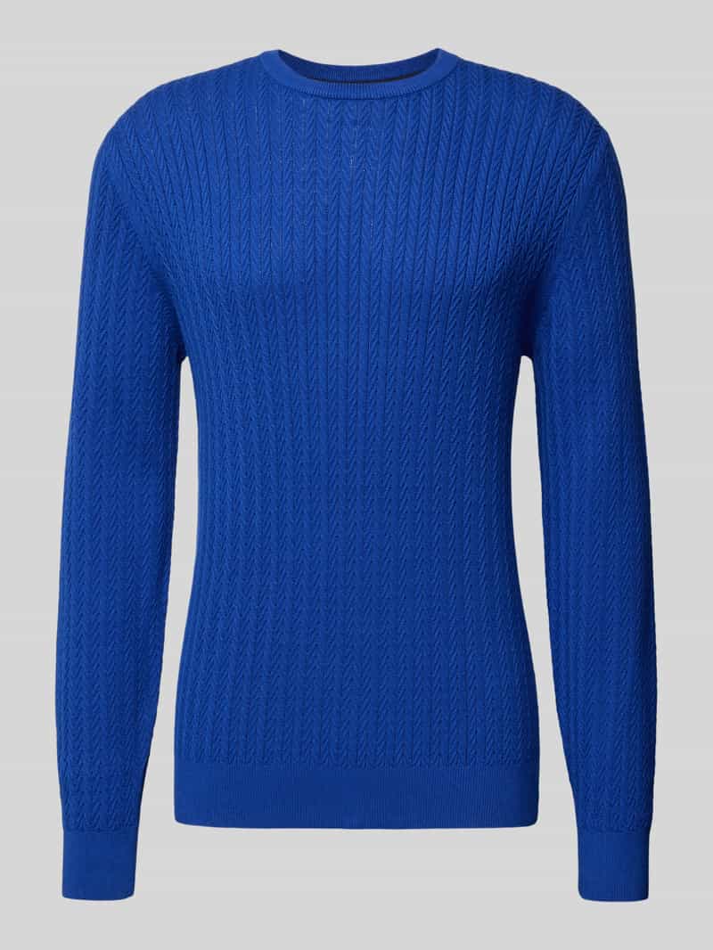 Christian Berg Men Gebreide pullover met ribboorden