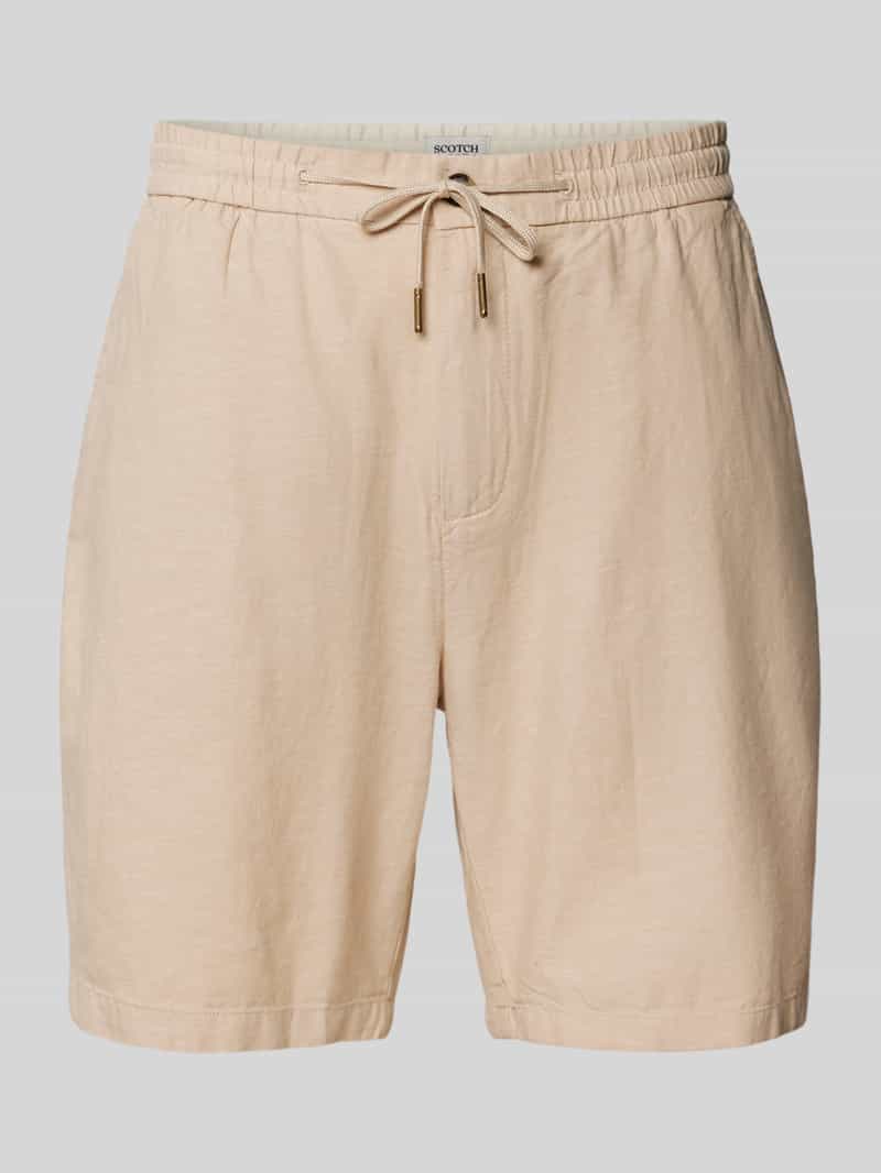 Scotch & Soda Korte regular fit broek met achterzakken model 'Seasonal core'