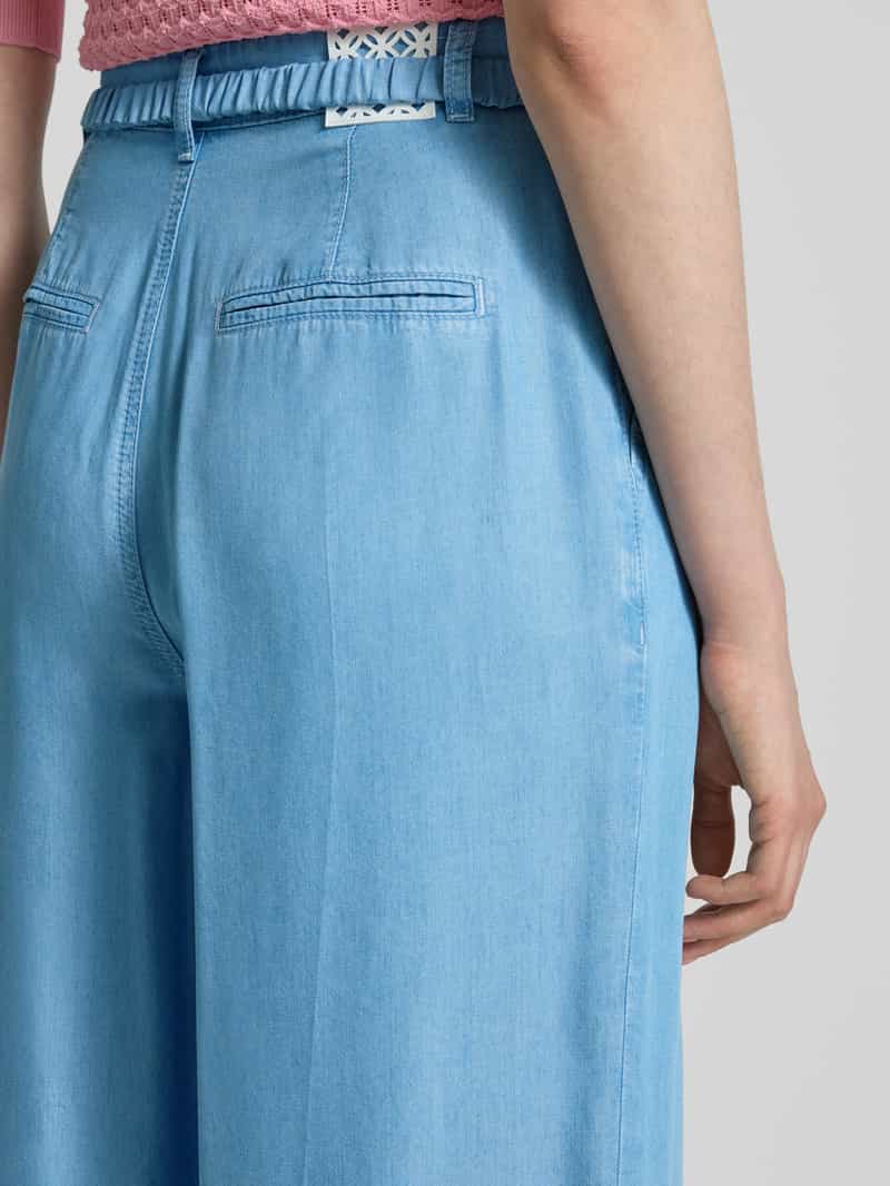 Marc Cain Wide fit jeans met bandplooien