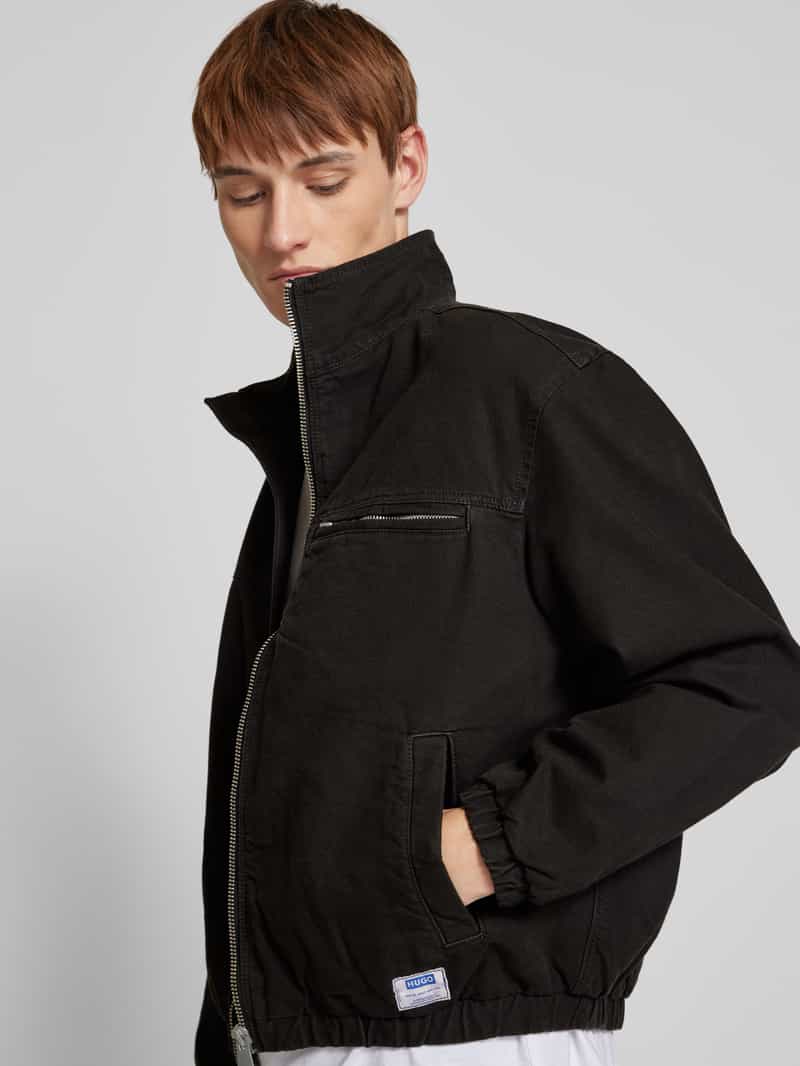 Hugo Blue Blouson met opstaande kraag model 'Bakano'