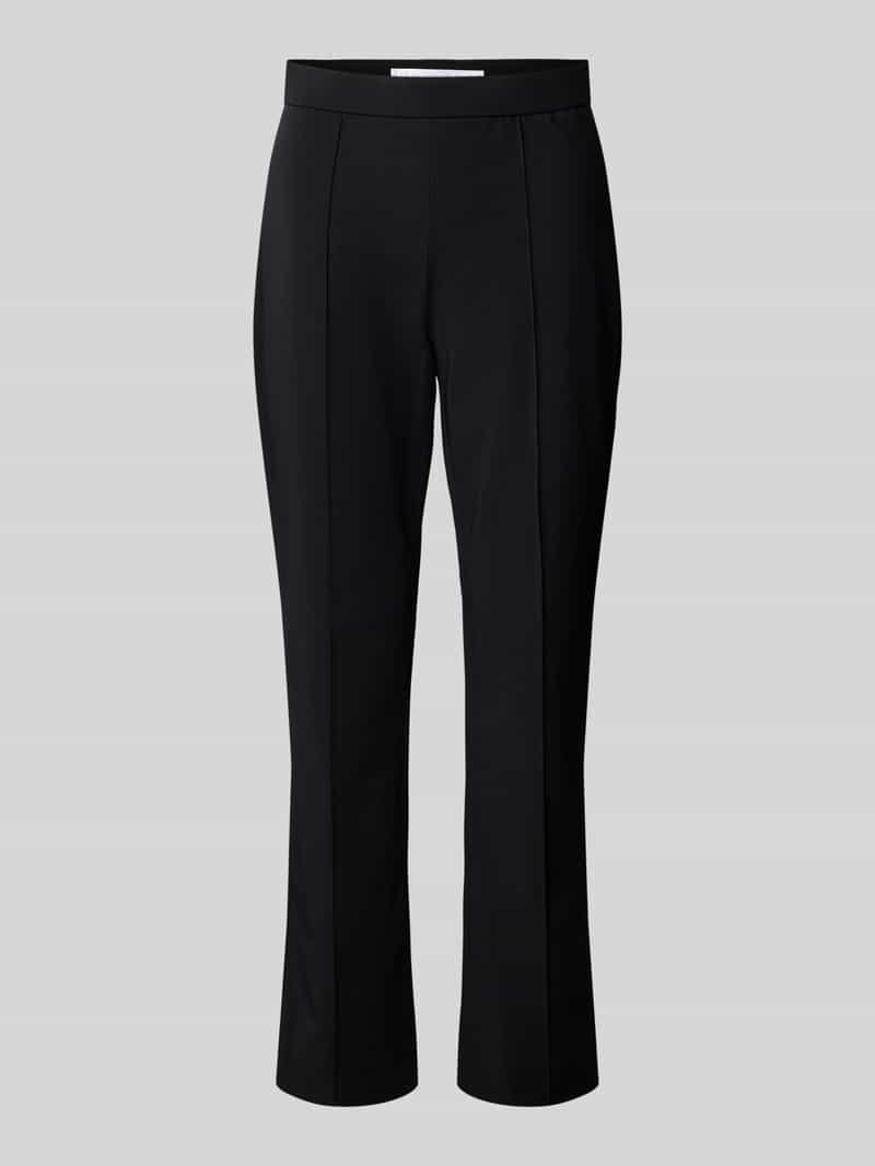 RAFFAELLO ROSSI Slim fit stoffen broek met vaste persplooien, model 'MACY'