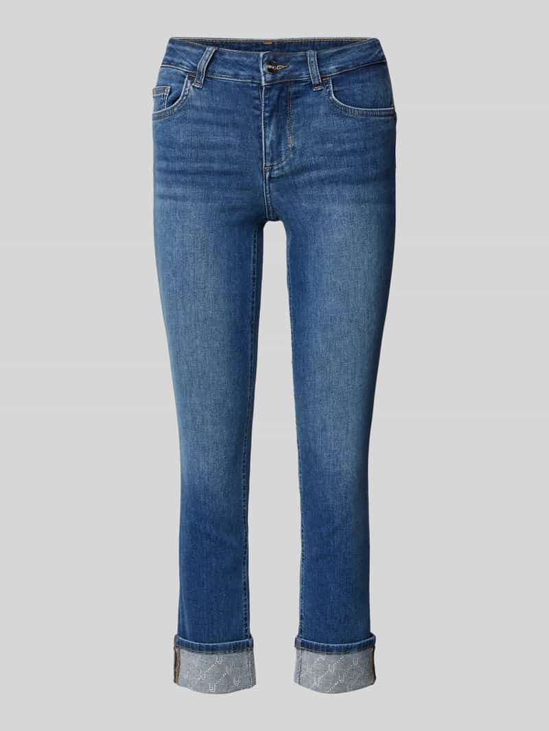 Liu Jo White Regular fit jeans in 5-pocketmodel model 'MONROE'