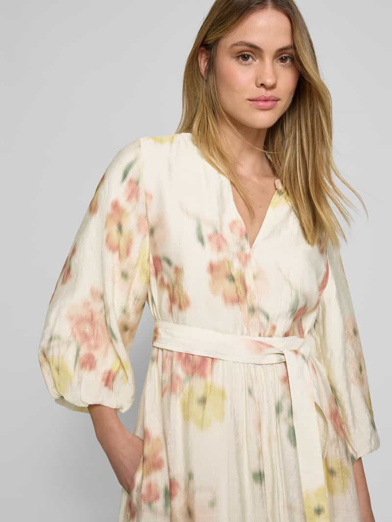 Jake*s Collection Maxi-jurk met strikceintuur