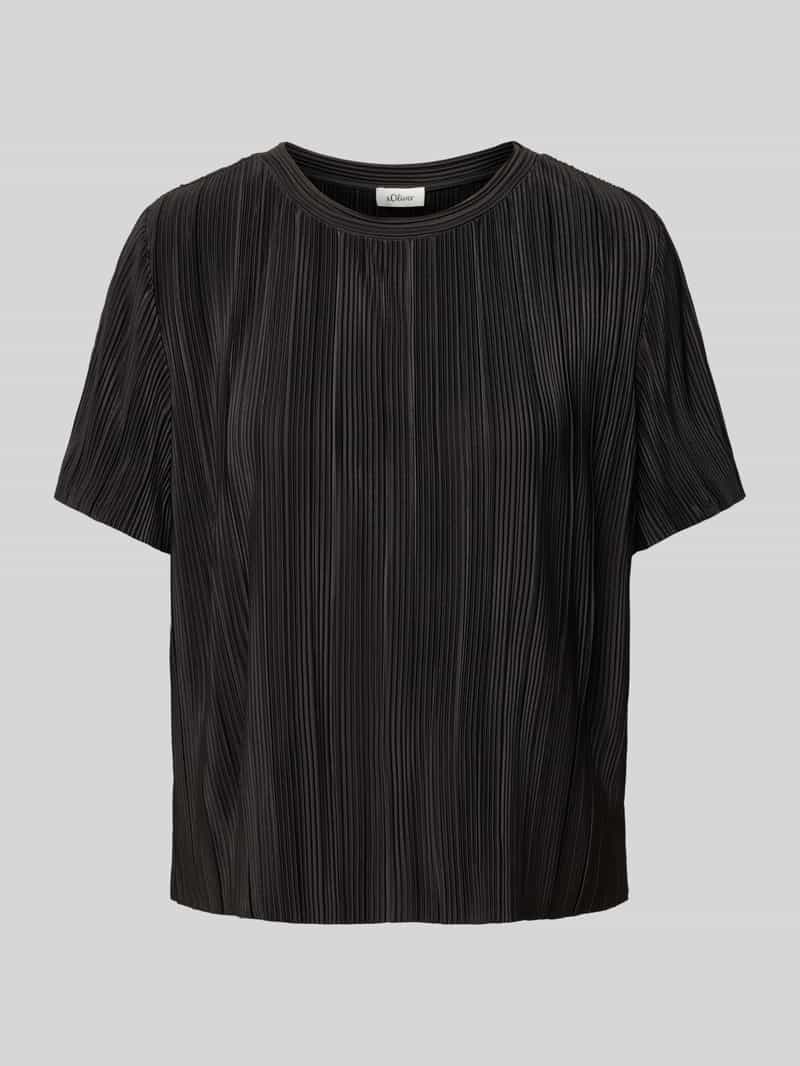 s.Oliver RED LABEL Regular fit T-shirt met plissé