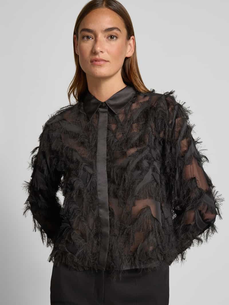 Selected Femme Regular fit overhemdblouse in semi-transparante look model 'MYLINE'