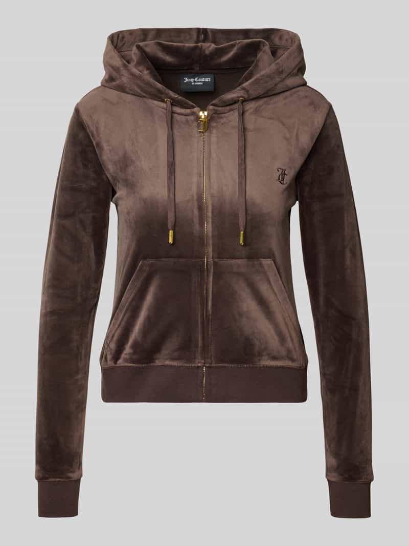 Juicy Couture Sweatjack met logostitching model 'ROBERTSON'