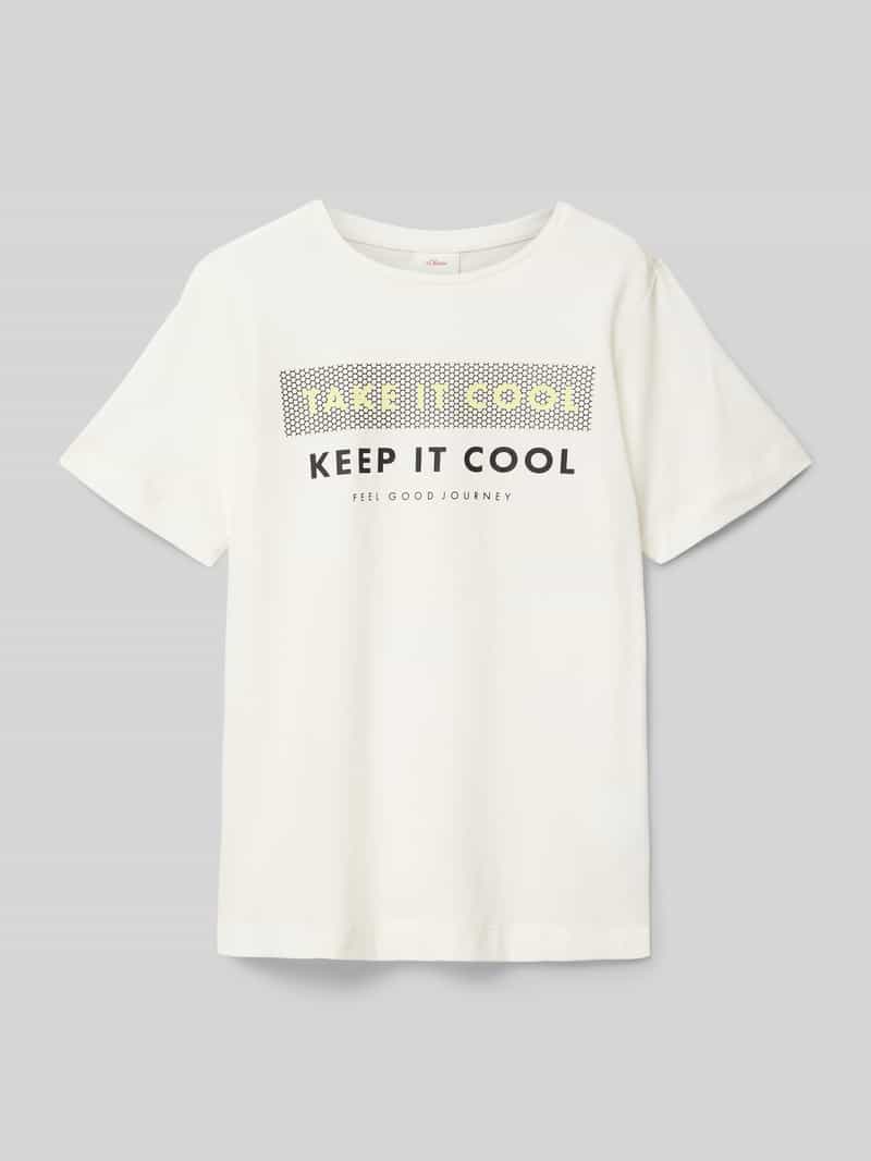 s.Oliver RED LABEL T-shirt met ronde hals
