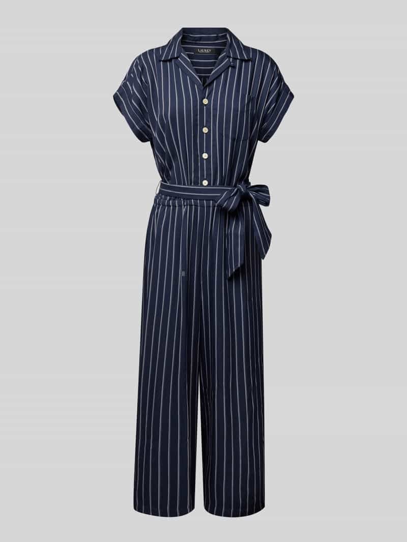 Lauren Ralph Lauren Jumpsuit van viscose met strikceintuur model 'LORITZ'