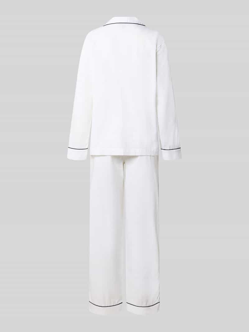 Lauren Ralph Lauren Slim fit pyjama-set van puur katoen