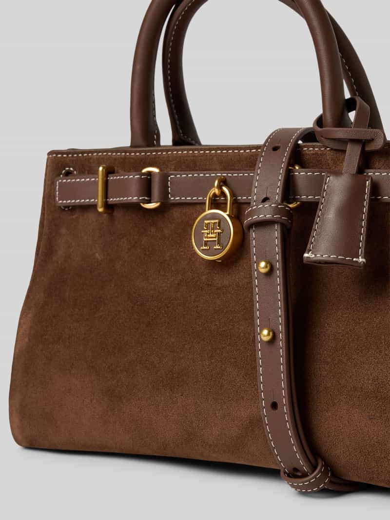 Tommy Hilfiger Handtas van echt suède model 'AMERICAN ICON MINI'