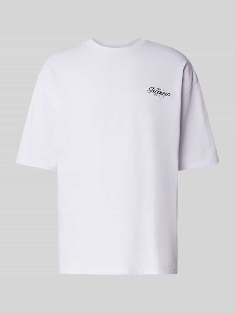 Oversized T-shirt met labelprint