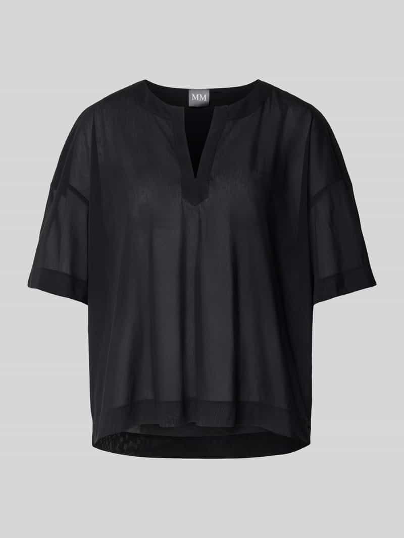 MM Relaxed fit blouse met tuniekkraag model 'FIDATO'