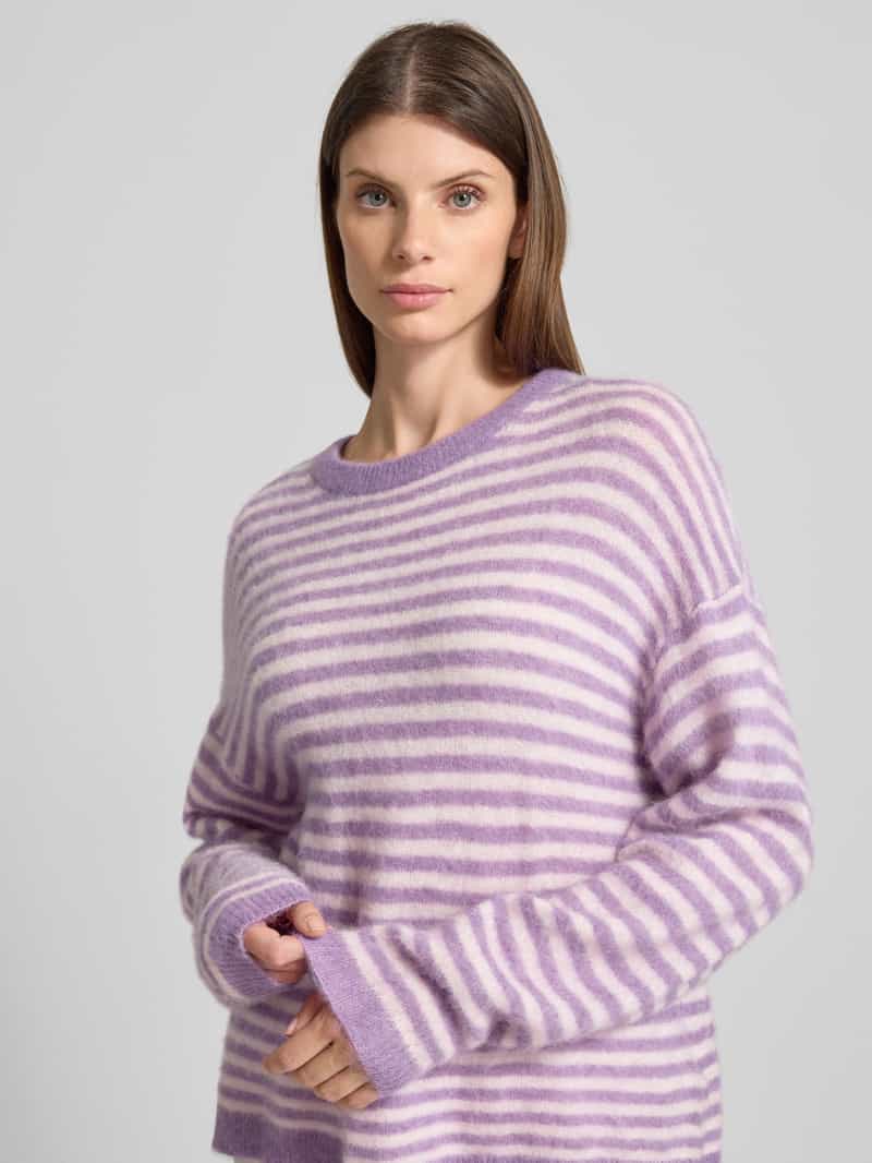 American vintage Oversized gebreide pullover met ronde hals model 'NENYBA'