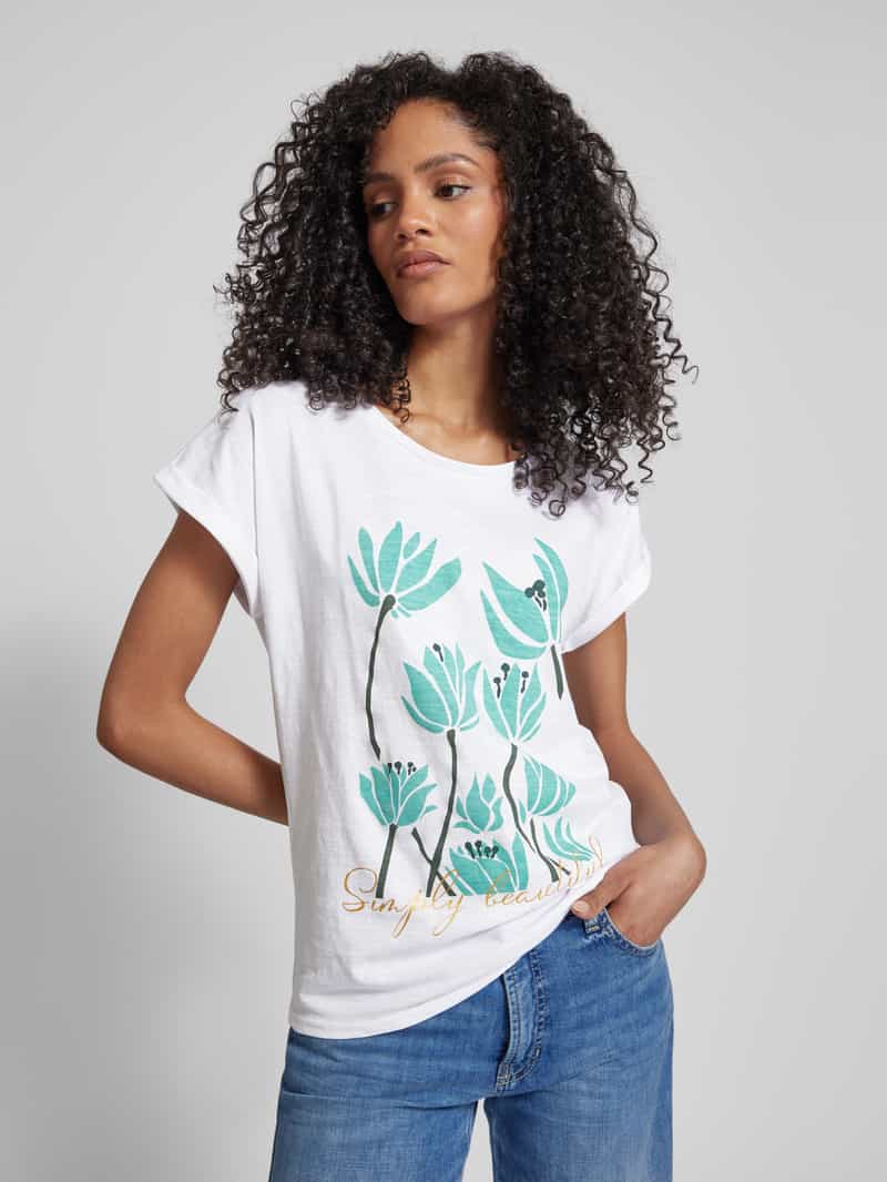 Soyaconcept T-shirt met motief- en statementprint model 'BABETTE'