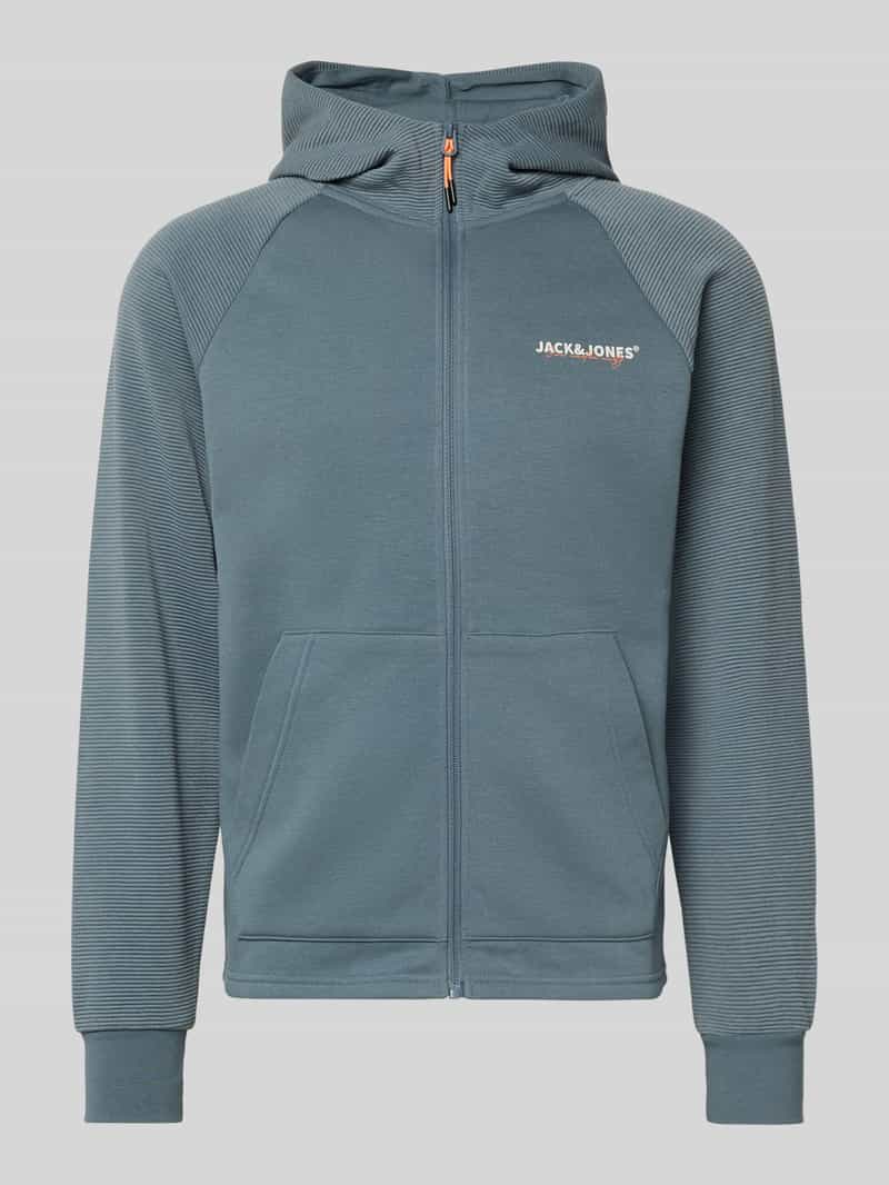 jack & jones Regular fit sweatjack met logoprint model 'Thatcher'