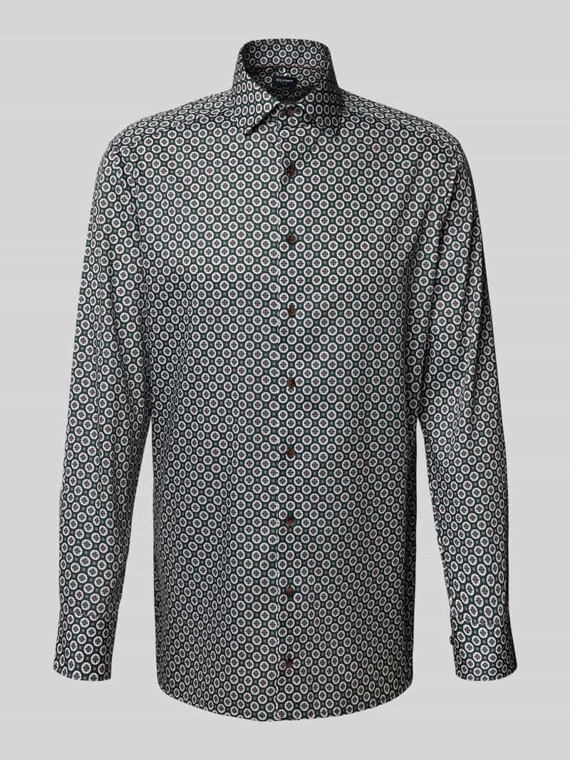 Olymp Slim fit zakelijk overhemd van puur katoen