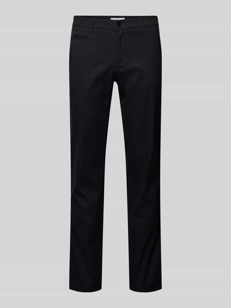 Slim fit chino met Franse steekzakken, model 'Fabio'