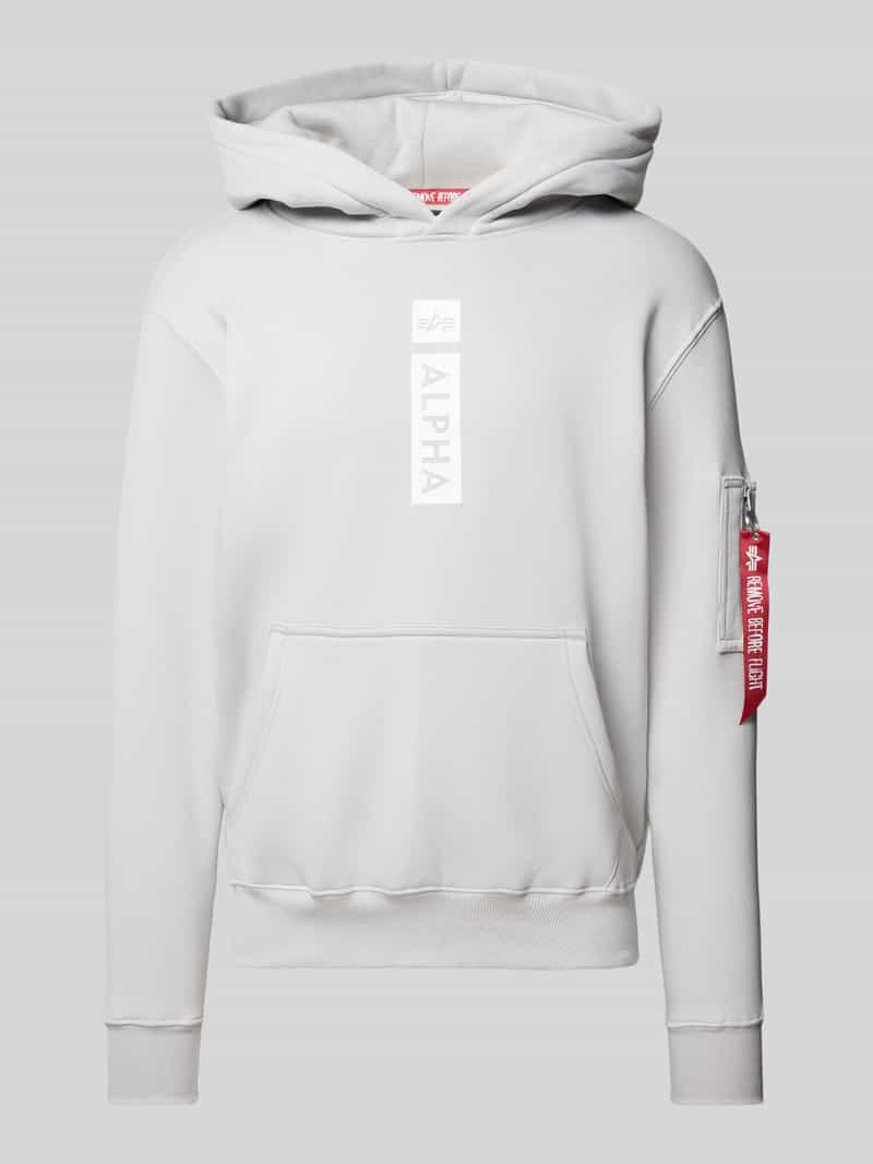 alpha industries Hoodie met rits- en kangoeroezak