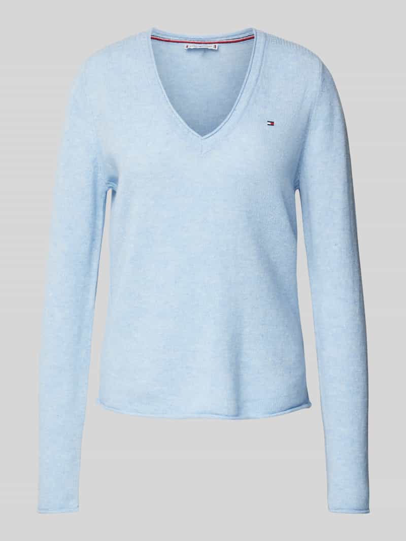 Tommy Hilfiger Wollen pullover met logostitching