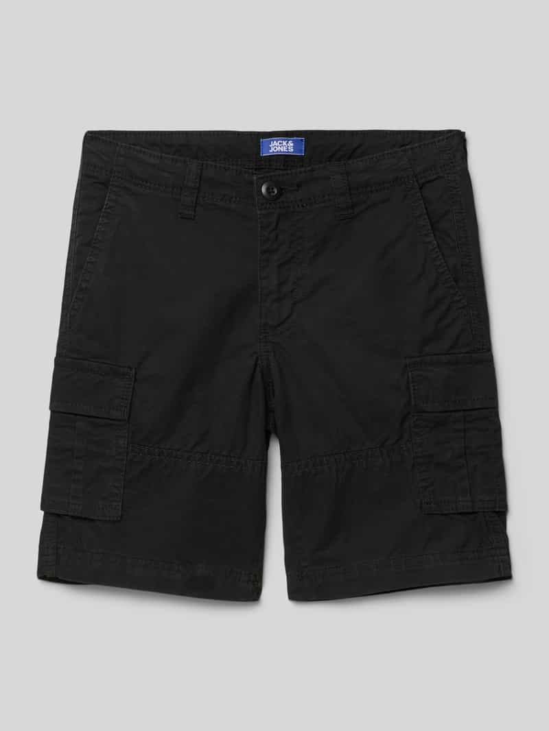 jack & jones Regular fit korte cargobroek met labelpatch model 'BOWIE'