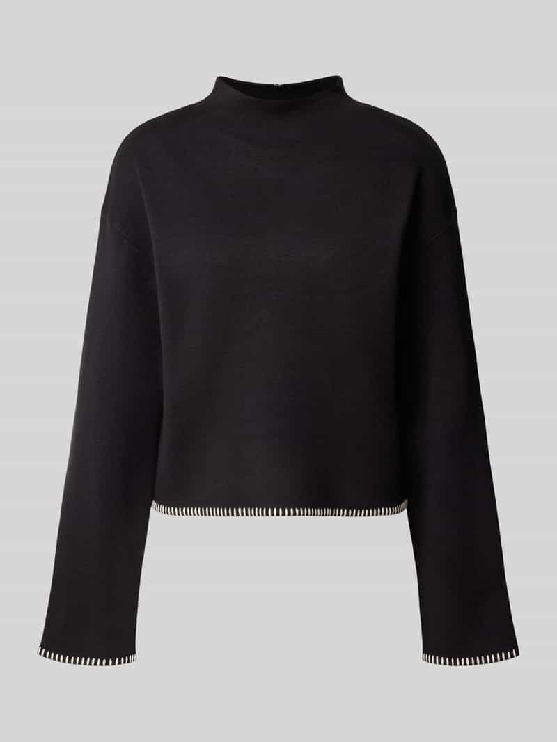Jake*s Collection Pullover met contraststrepen aan de zoom